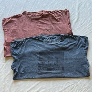 Abercrombie & Fitch Men's XL LOT of 2 - NYC Graphic Relaxed Fit Soft Tees